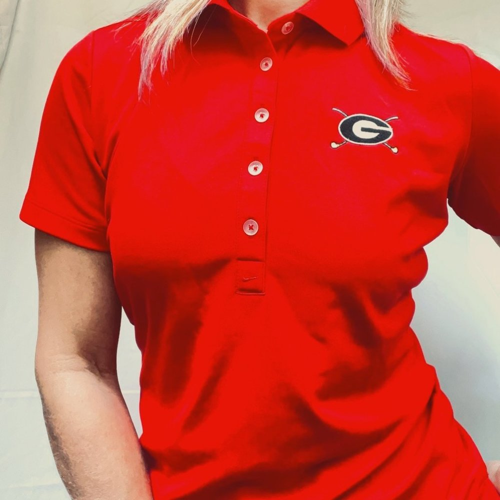 University of Georgia Golf polo Sz S Nike tour performance dri-fit